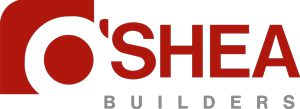 A red and white logo for the shinn building.